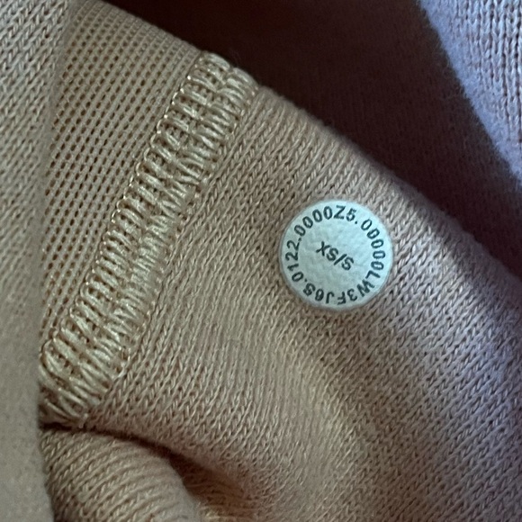 Lululemon Scuba Oversized Cropped Half Zip In Peach Satin Women’s Size XS/S - Picture 6 of 10